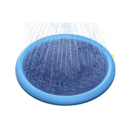 Inflatable Splash Sprinkler Pad Pet Swimming Pool Sprinkler for Kids Folding Pool Cat Bath Basin Cat Dog Water Spray Mat Toy